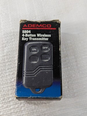 Ademco 5804 4-Button Wireless Key Transmitter Fob ARM DISARM PANIC Untested