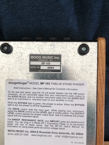 Moog Moogerfooger MF-103