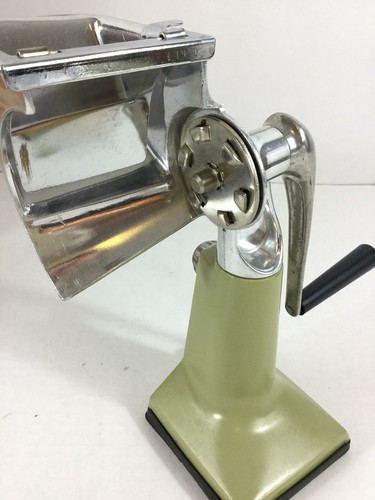 Vintage Rival Meat Grinder Grind-O-Mat Salad Maker Shred-O-Mat Avocado Green