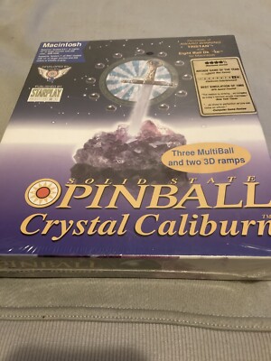 Solid State Pinball Crystal Caliburn Starplay 3.5'' disc Big Box MacIntosh