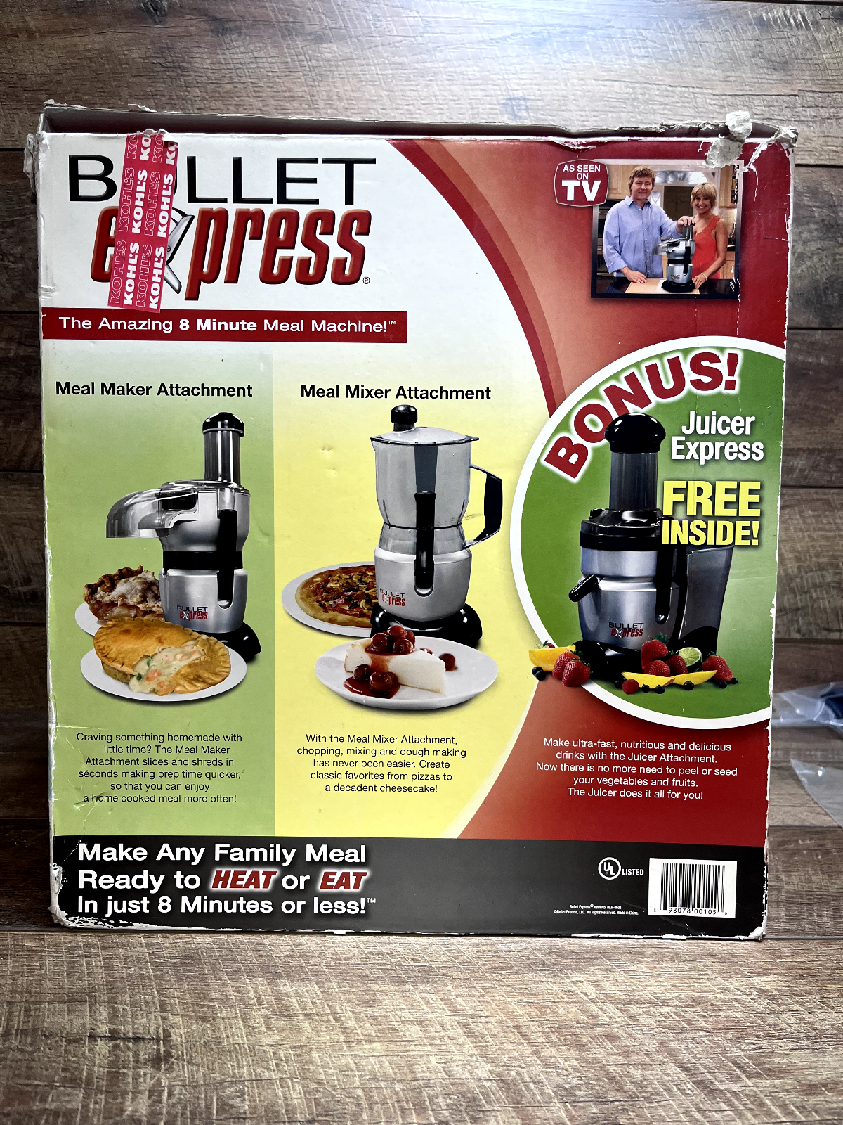 Bullet Express Trio Blender Juicer Mixer Slicer Shredder Amazing Meal Machine