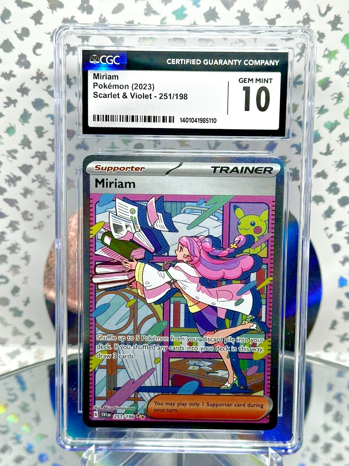 CGC 10 Miriam 251/198 Scarlet & Violet Secret Illustration CGC 10 Miriam 251/198 Scarlet & Violet Secret Illustration