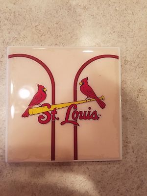 St. Louis Cardinals 4x4 Ceramic Coasters Handmade 
