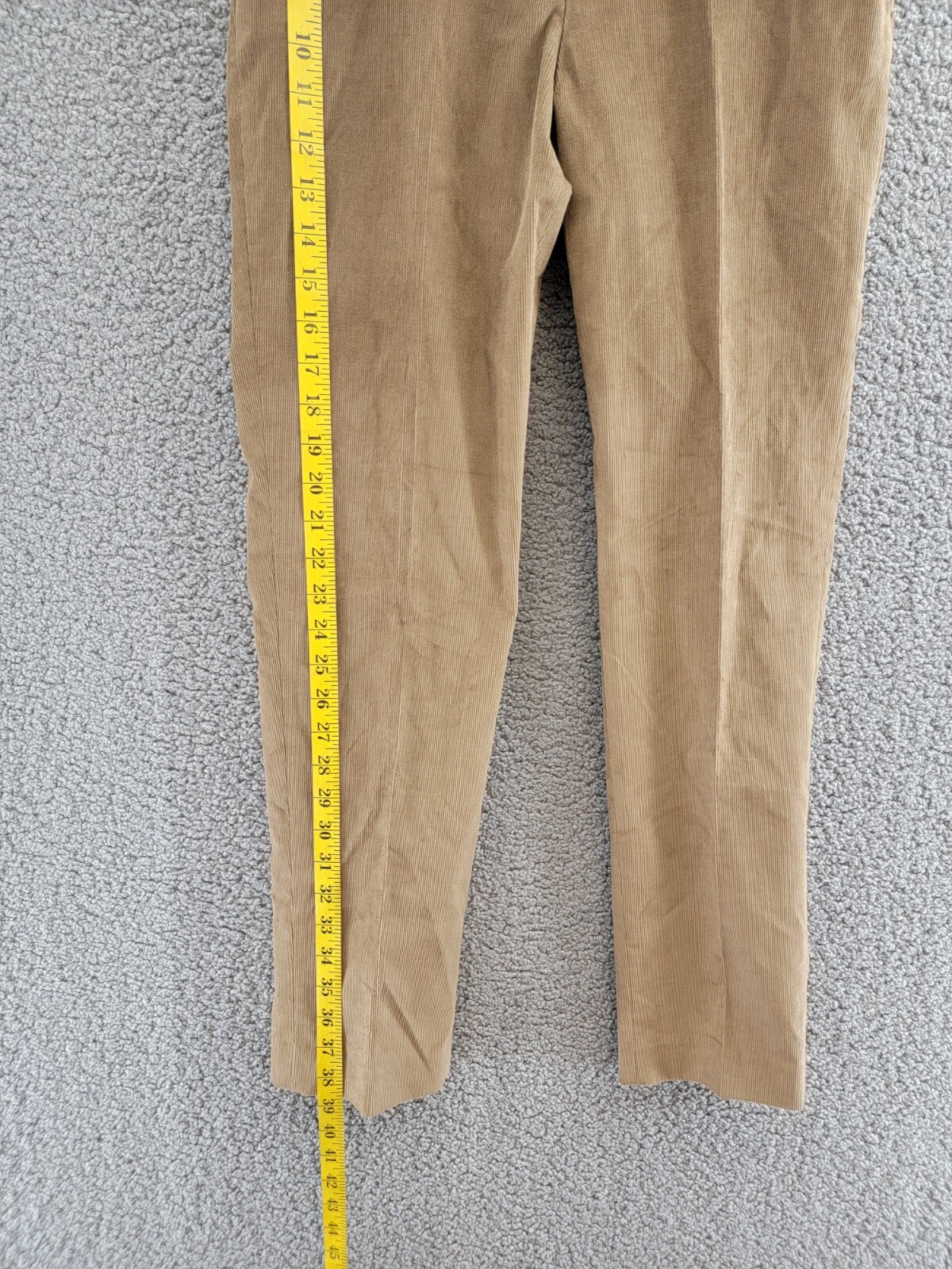 Brooks Brothers Classic-Fit Stretch Corduroy Dress Pants Boys 16R Sand Zip Up - Picture 9 of 17