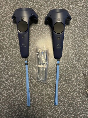 NEW 2x HTC Vive 2.0 Blue Controllers for Vive Pro - Open Box