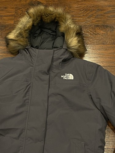 Pre-owned The North Face Arctic Parka 550 Down Waterproof Warm Jacket Gray Size Xl