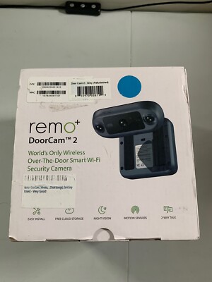 Doorcam2 Over-The-Door Smart Wi-Fi Seccurity Camera by Remo+ Grey
