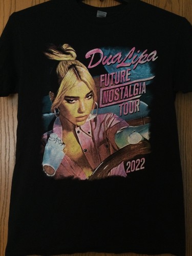 DUA LIPA ツアー グッズ Tシャツ Dua Lipa Tour Merch Graphic T shirt Vintage Black Crew Neck