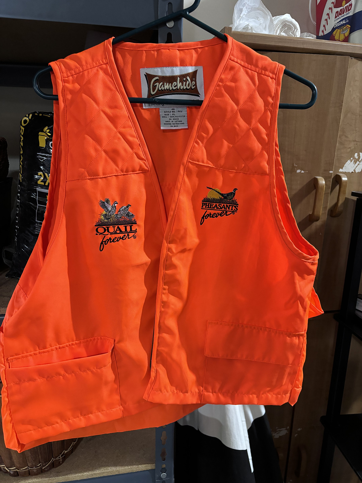 Vintage Youth XL Gamehide Hunting Vest Orange / Quail+ Vintage Youth XL Gamehide Hunting Vest Orange / Quail+