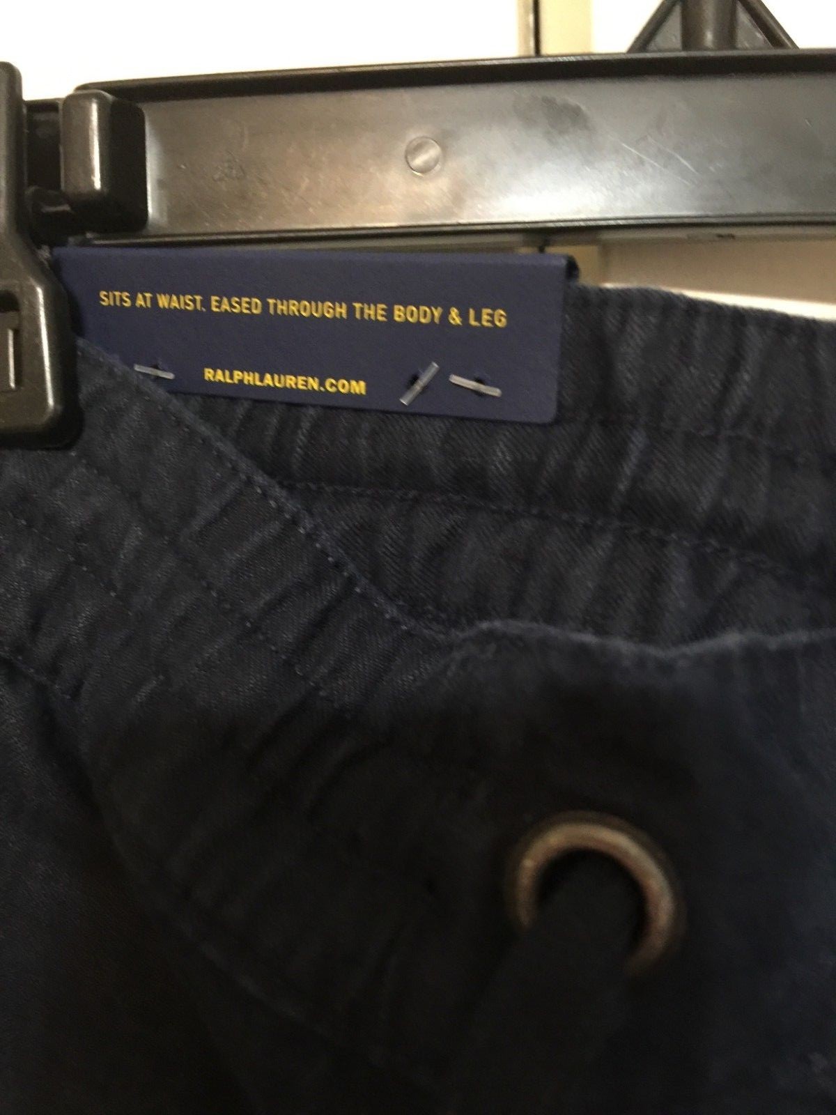 Men's POLO RALPH LAUREN Aviator Navy Linen Shorts LG NWT Classic Fit 9