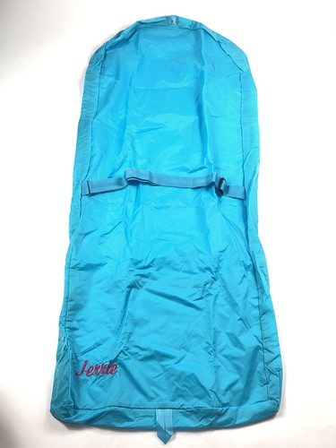 Baggallini Garment Bag Pouch Travel Packable Nylon Rip Stop Blue Long Full