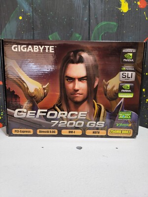 Open Box GIGABYTE GeFORCE 7200 GS NX72G series GRAPHICS ACCELERATOR