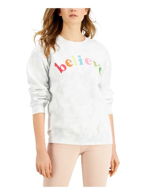 

JUNK FOOD Женский голубой свитер с круглым вырезом и длинными рукавами для юниоров, Light blue