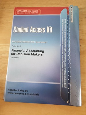 student access kit- my accounting lab- Financial Accounting for Decision Makers