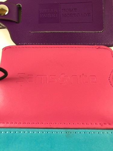 4 Pre-Owned Luggage Tags Luggage Wells Fargo, Travelambo, Excess Baggage!