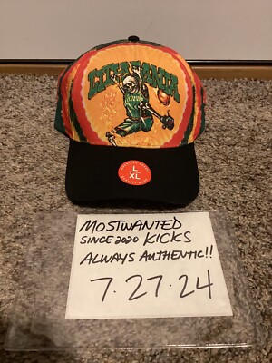 NWT 1996 Lithuanian Basketball Team x Grateful Dead Flex Fit Tie Dye Hat L/XL