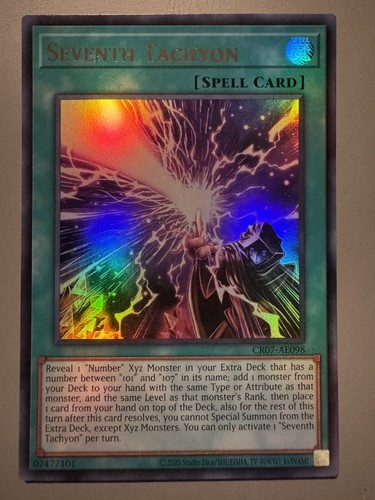 YUGIOH SEVENTH TACHYON (SPELL) ASIA ENGLISH EDITION CR07-AE098