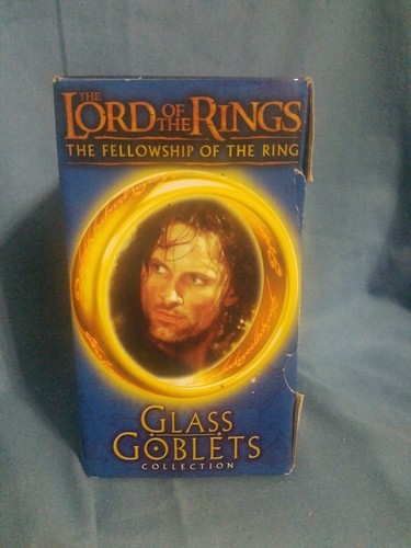 NIB Lord of The Rings Strider The Ranger -  Light Up Glass Goblet