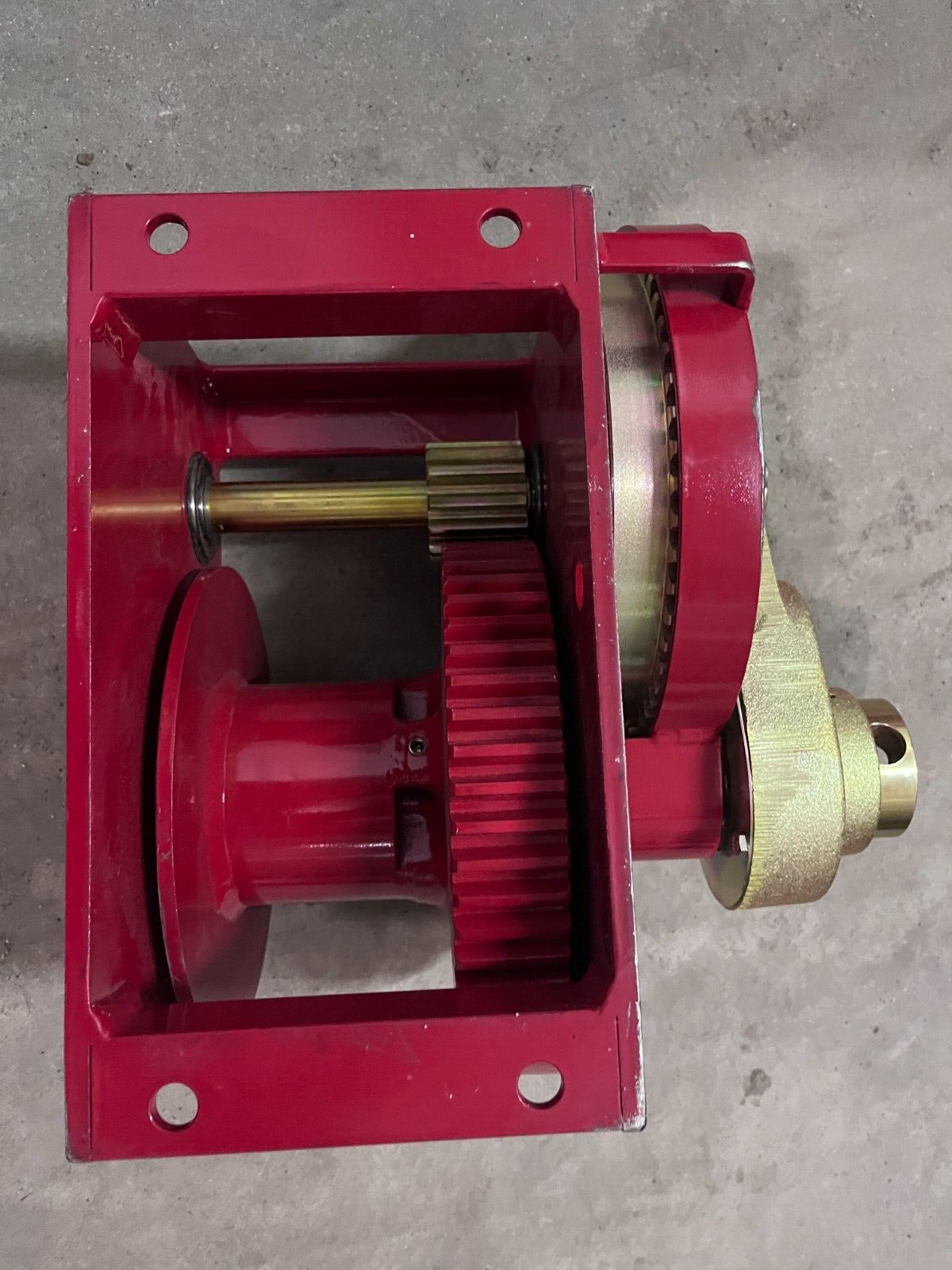 NEW Thern M452B Crane Hand Winch, Missing crank and brake handles.  Marine Grade