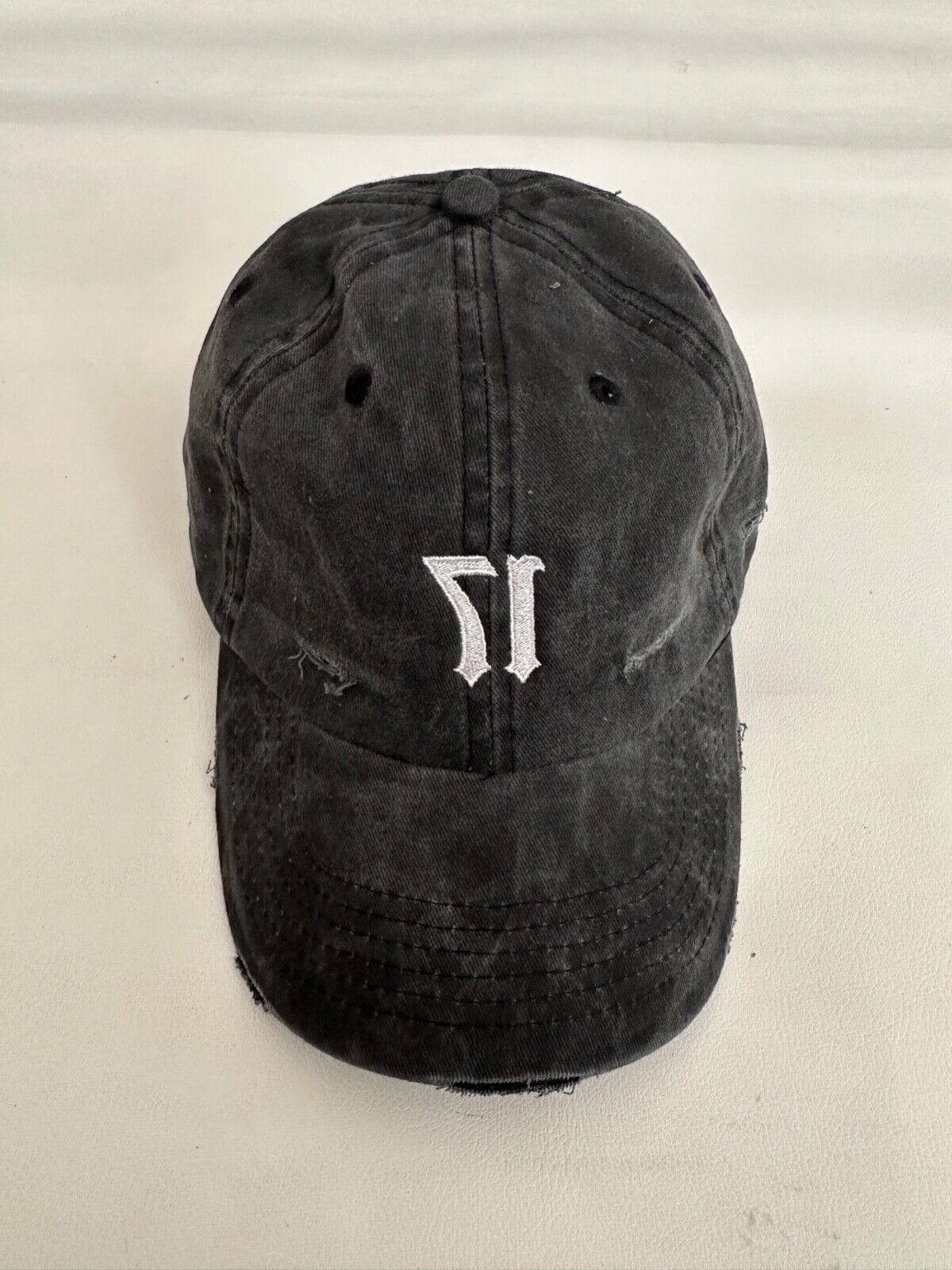 Authentic XXXTENTACION 17 Gray Adjustable Dad Baseball Cap Authentic XXXTENTACION 17 Gray Adjustable Dad Baseball Cap