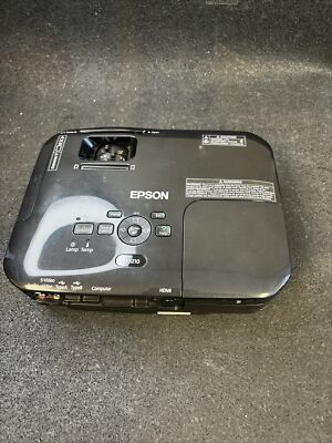 EPSON LCD Projector EX5210 H429A - For Repair - Good lamp w/ faulty temp sensor