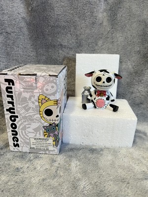 Furry Bones Moo Moo the Cow Skull Resin Mini Figure Summit Collection NIB