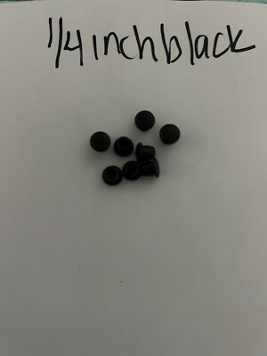 8 Black Colored Plastic HOLE PLUGS 1/4 inch(8mm) Part Number 2-250- 180P