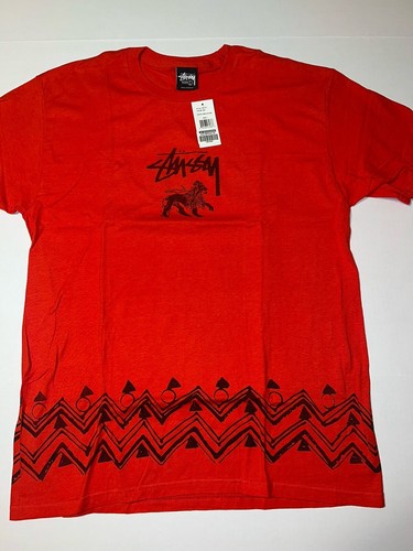 ★送料・関税込★STUSSY★STUSSY STAMP TEE★Tシャツ★Red★ Stussy】Logo T-Shirt STAMP TEE RED (Size in M) Ship From