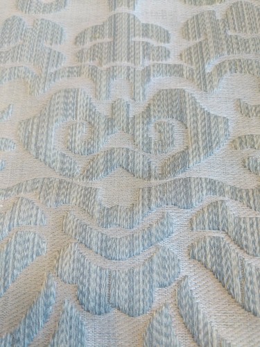 Scalamandre Nimbus Fabric Remnant In Indigo