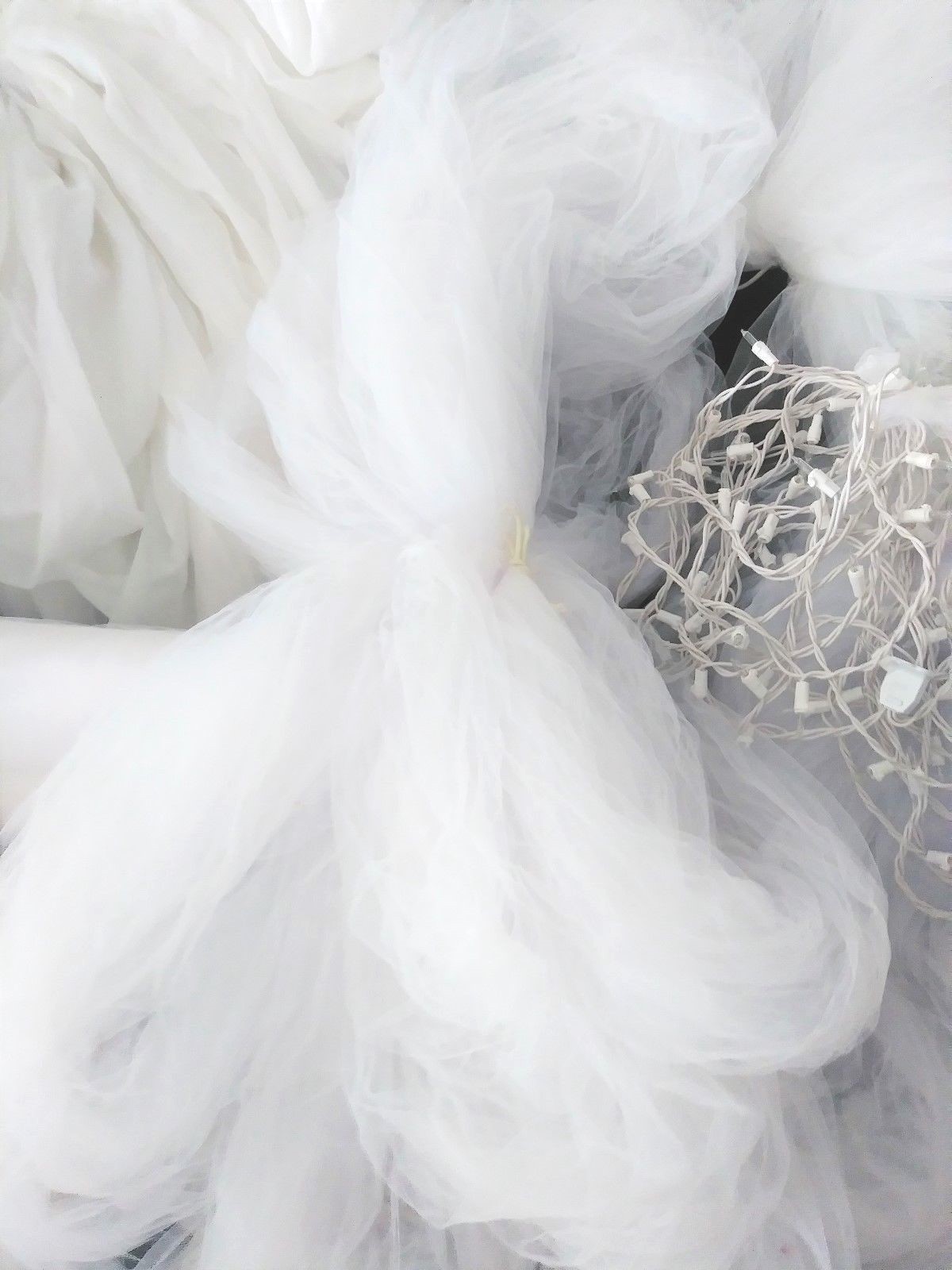 Tulle/Fairy String Lights/Sheer Fabric/Extension Cords-Events Or Christmas Decor
