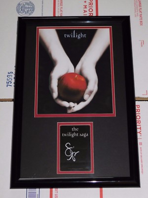 SIGNED Twilight Display 11x17 Stephenie Meyer Autographed Book Plate 