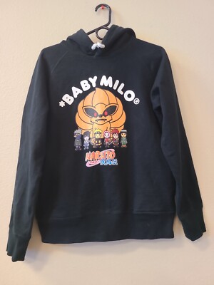 A Bathing Ape BAPE x NARUTO Pullover Hoodie Black M Baby Milo Black from Japan