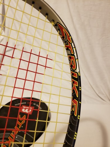 Wilson Strike Titanium Soft Shock Tennis Racket Red With Matching Case EUC