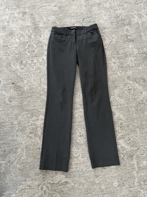Express Editor Barely Boot Dress Pants 0 Charcoal Gray GUC