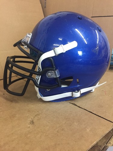 USED AIR XP ADULT FOOTBALL HELMET - MEDIUM - METALLIC BLUE W/ GOLD FLAKE