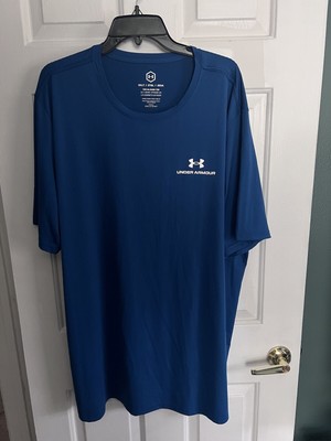 Under Armour Rush Men's T-Shirt Royal Blue - 3XLT Polyester Spandex