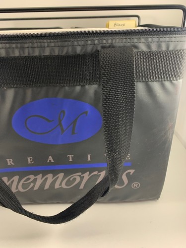 Vintage Retired Creative Memories Paper Organizer Tote w/ Hanging Folders