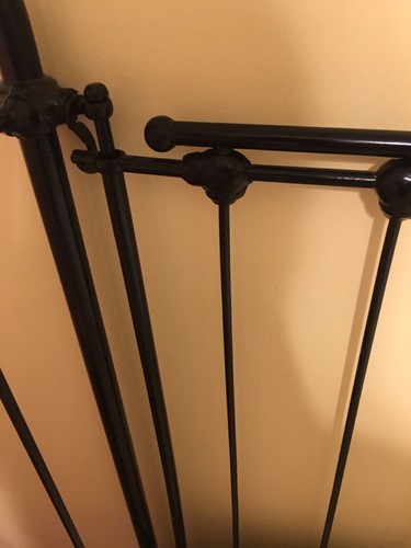 Antique Iron Baby Bed/ Crib - Black Powder Coated