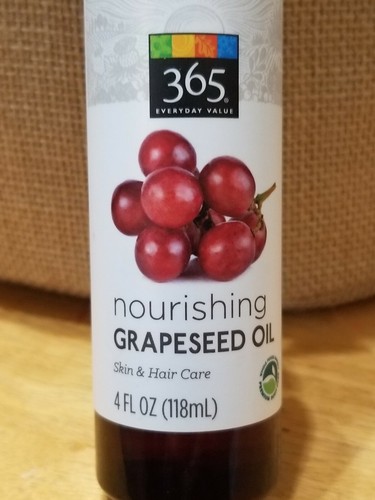 Grapeseed Oil 4oz 100% natural for skin hair care holistic healthy lifestyle