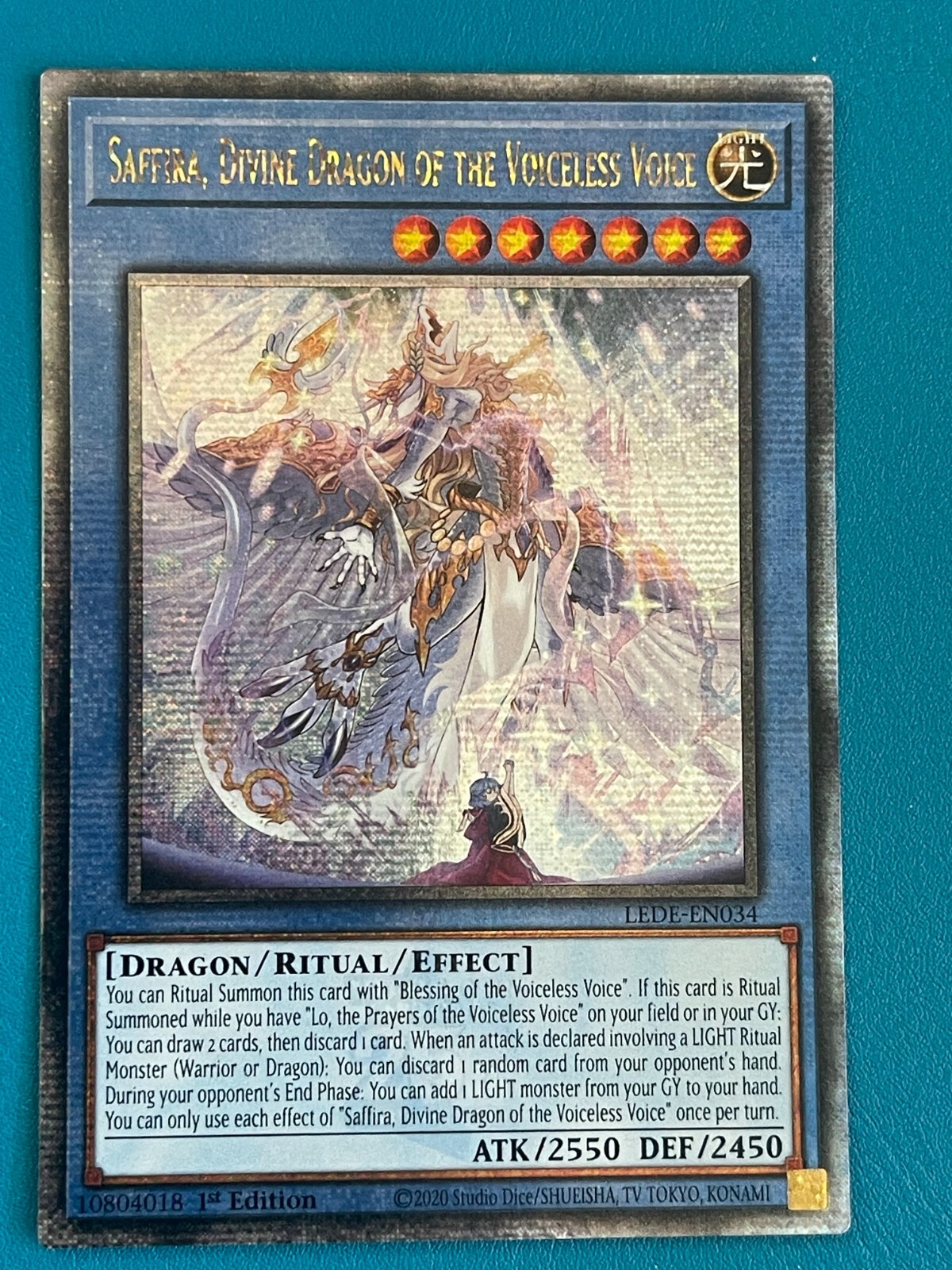 Yugioh Saffira, Divine Dragon of the Voiceless Voice LEDE Yugioh Saffira, Divine Dragon of the Voiceless Voice LEDE