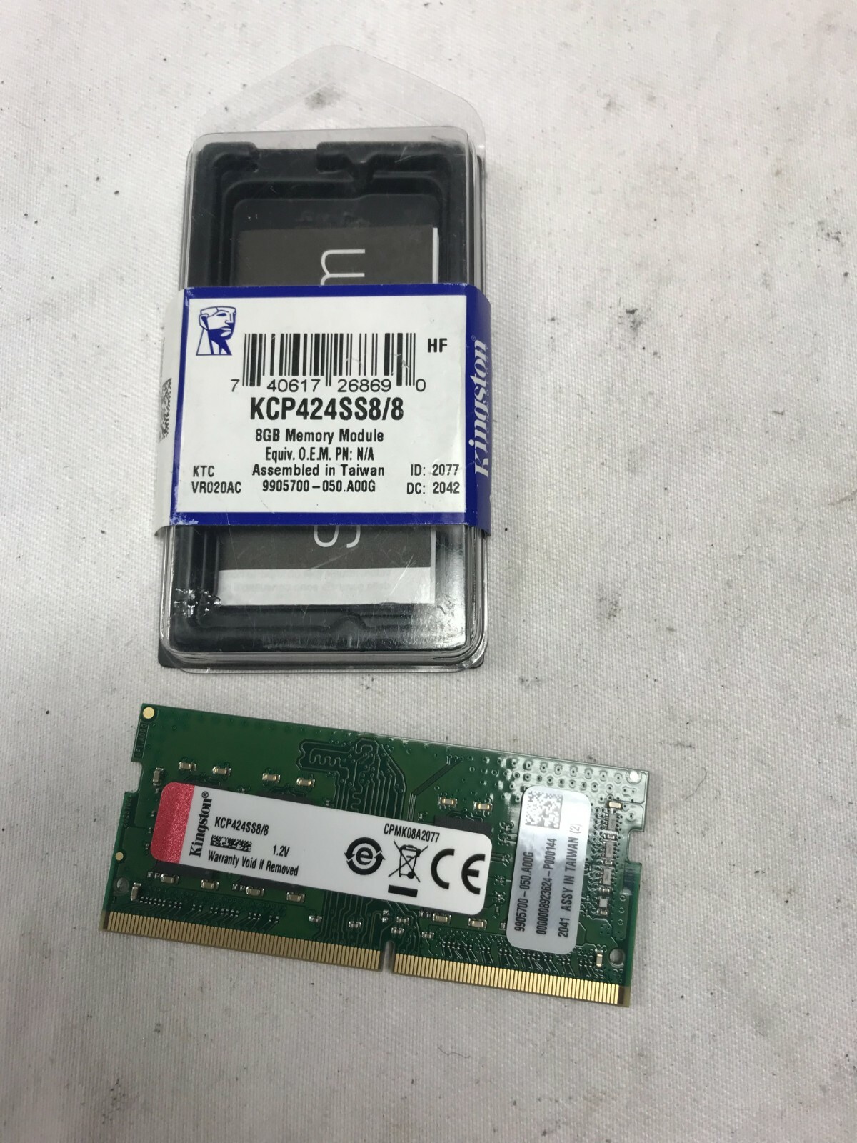 Kingston KCP424SS8/8 8GB SODIMM Memory DDR4 2400MHz Non-ECC