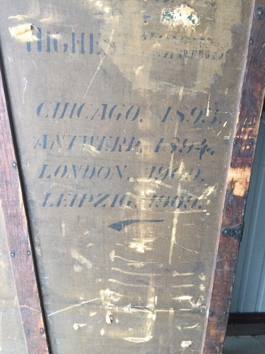 Lyon and Healy Antique Harp Case (Trunk), Huge, Wood, Old, Very Cool!