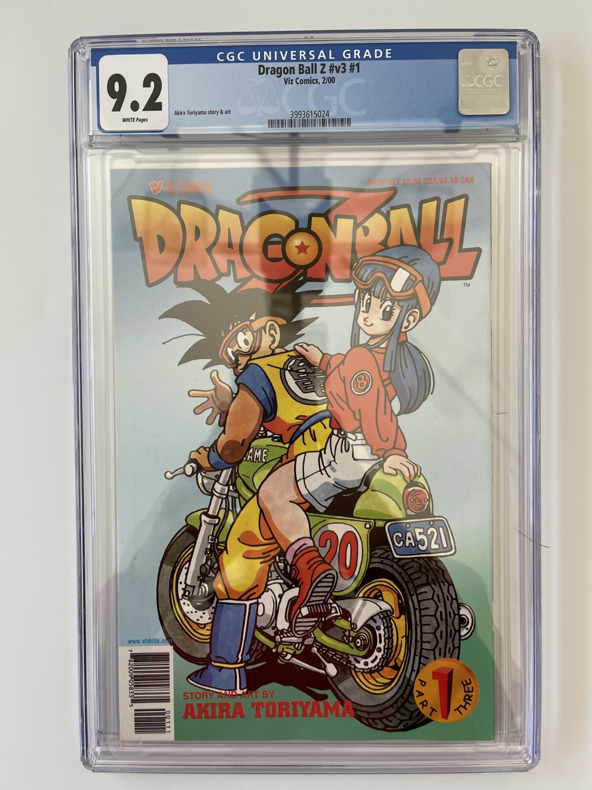 DRAGON BALL Z V3 #1 CGC 9.2 GOKU WHITE PAGES | eBay