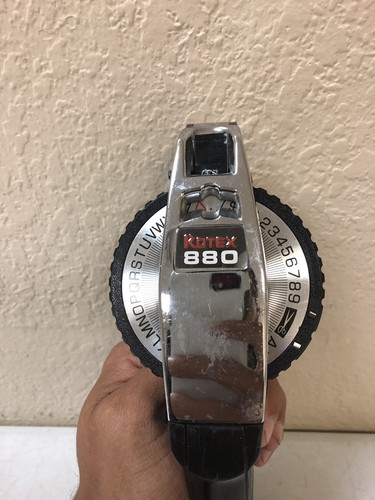 Rotex 880 Vintage Black and Chrome Heavy Duty Label Maker a5s