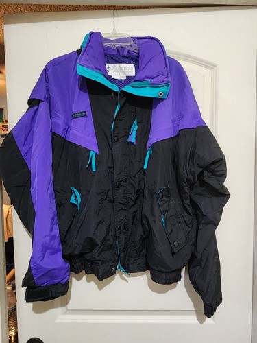 Vintage 90's Columbia Kestrel 3 in 1 Black Purple Teal Snow Vintage 90's Columbia Kestrel 3 in 1 Black Purple Teal Snow