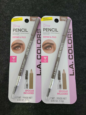 New with box - 2 Medium Brow Pencil Spoolie Included C68633 L.A. Colors