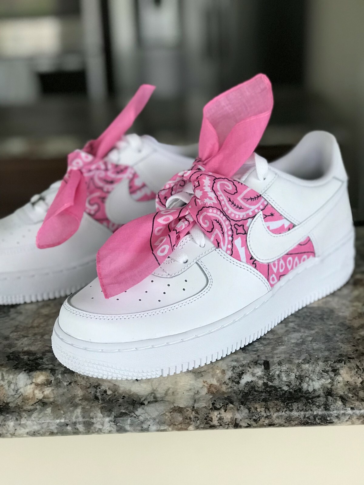 pink bandana air force ones