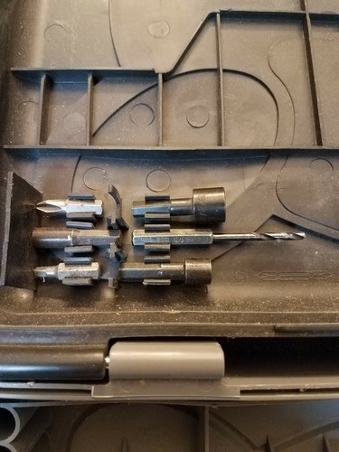 Hitachi 18 Volt Cordless Impact Driver Wh18dsal with case and one battery.