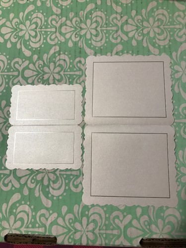 Martha Stewart Wedding New Packages Table Die Cut Place Cards Silver Foil Large