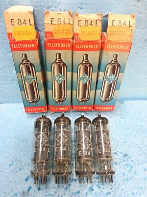 Telefunken E84L 7189 6BQ5 Rare NOS NIB Same Code Tested On Scott 222C Amp